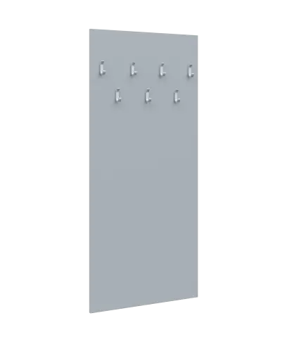 VN - 47 stěna věšáková 900x60x1800 mm, 7-háček Laura, šedá